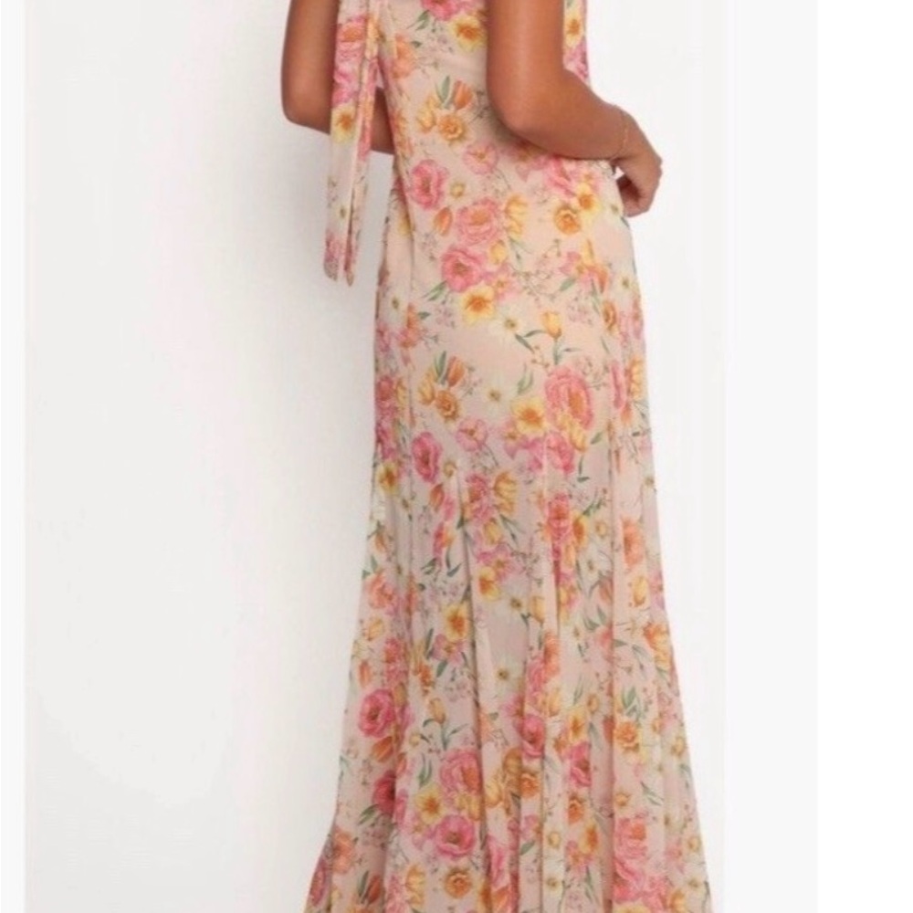 Petal & Pup Floral Maxi Dress in Pink and Yellow